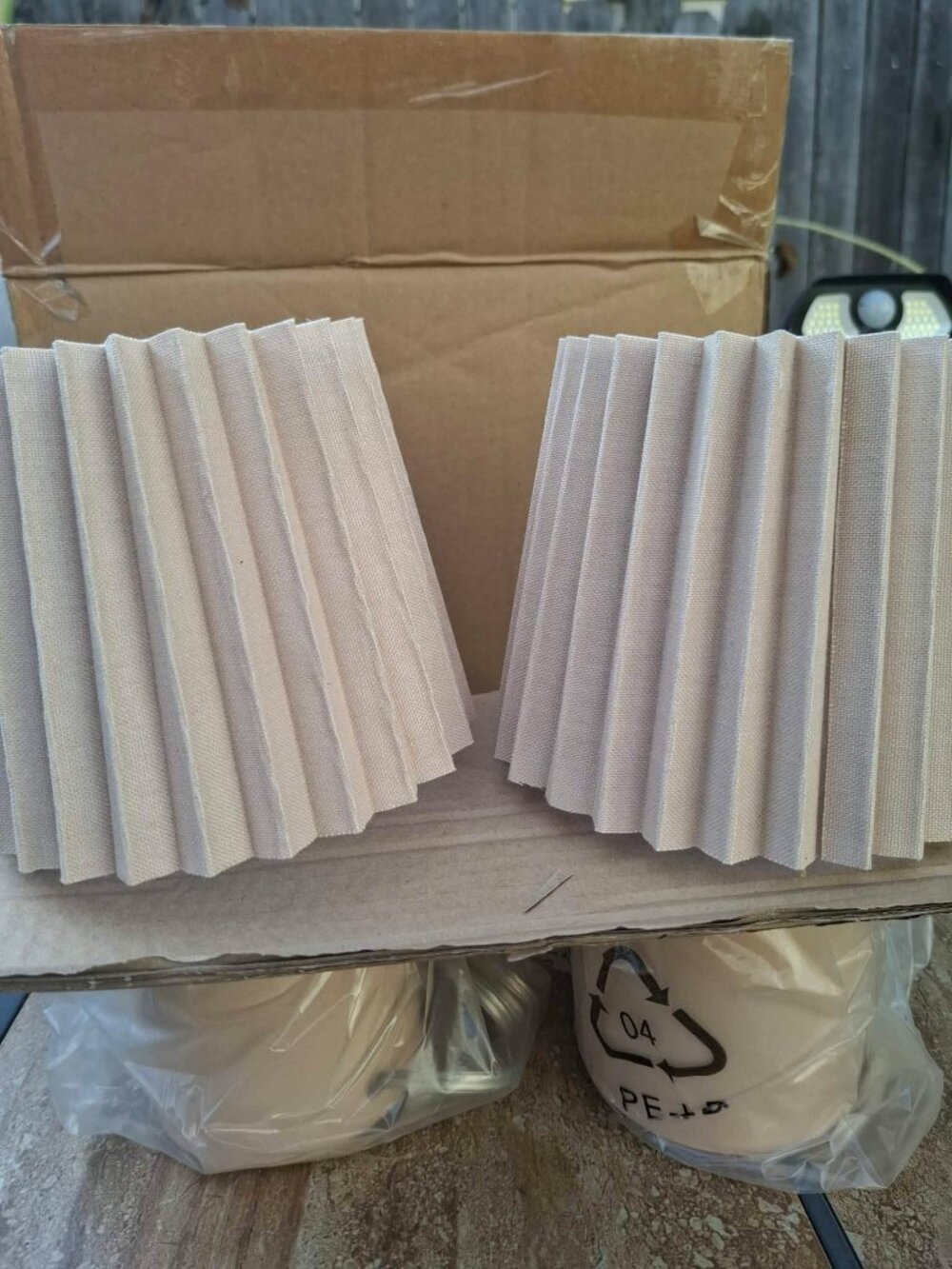 New! Target Room Essentials Beige Bedside Lamp 2 Pack